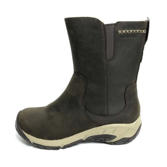 Merrell Women's Encore 4 Tall Zip Polar Waterproof Boot Brown, Size 7 M